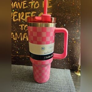 Mainstays Stainless Steel Tumbler 40 oz Pink New